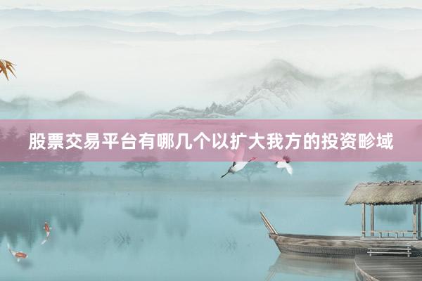 股票交易平台有哪几个以扩大我方的投资畛域
